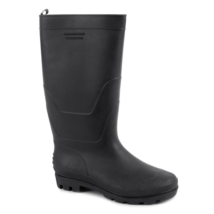 totes Mens Welly Boot Black Extra Image 1